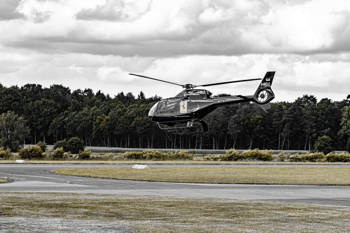 Helicopter transfer Tivat heliport Montenegro